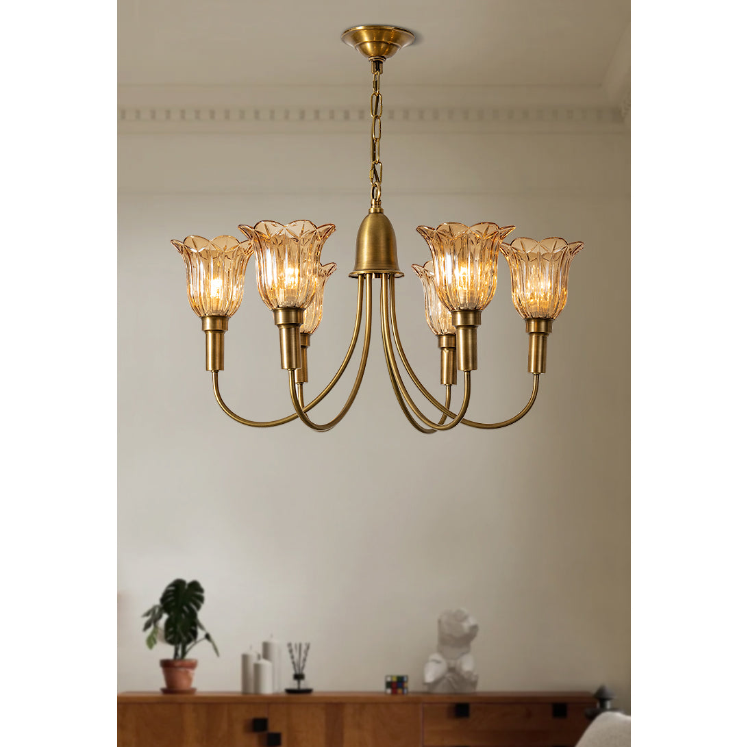 Tempo Vintage Art Messing Kronleuchter-Letslighting