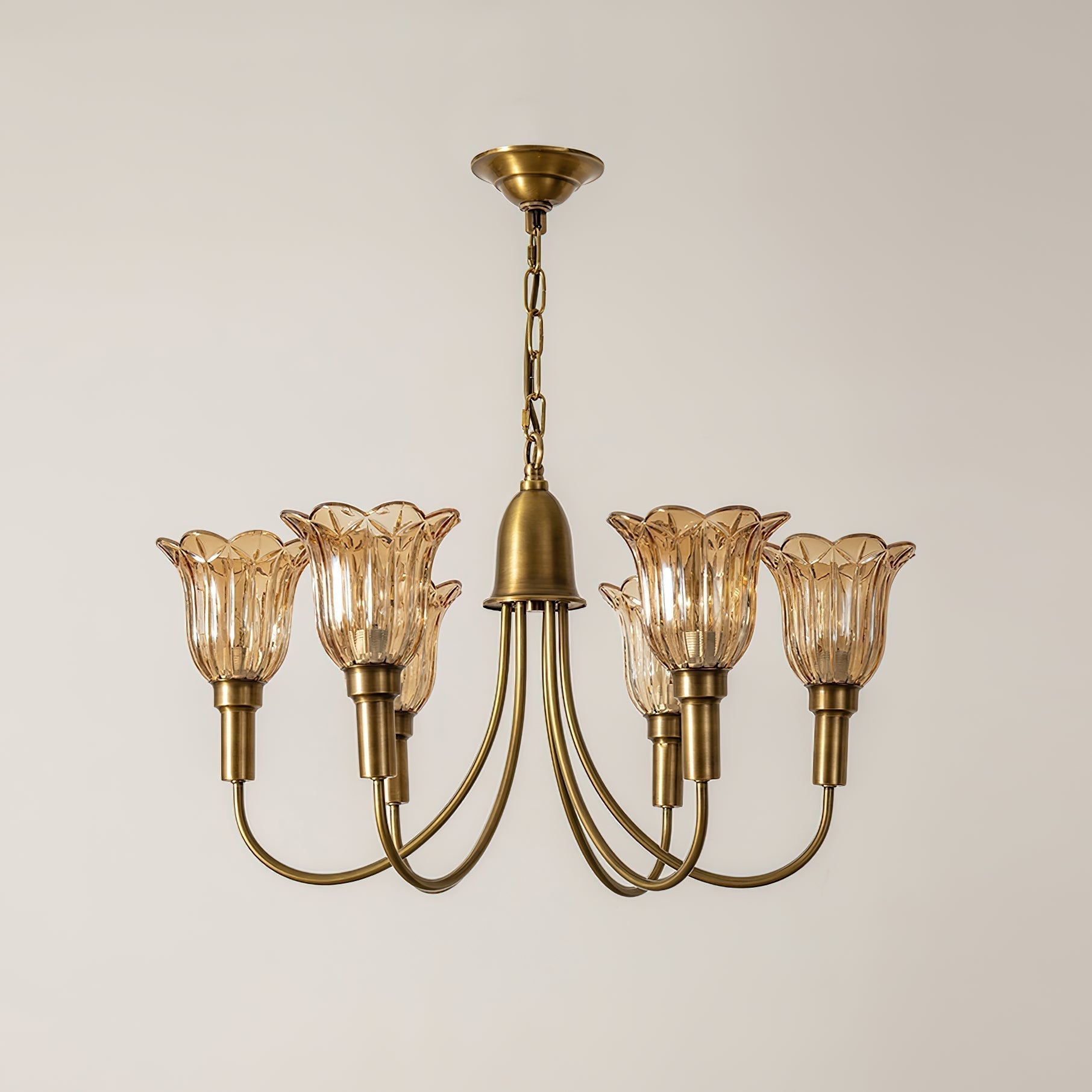Tempo Vintage Art Messing Kronleuchter-Letslighting