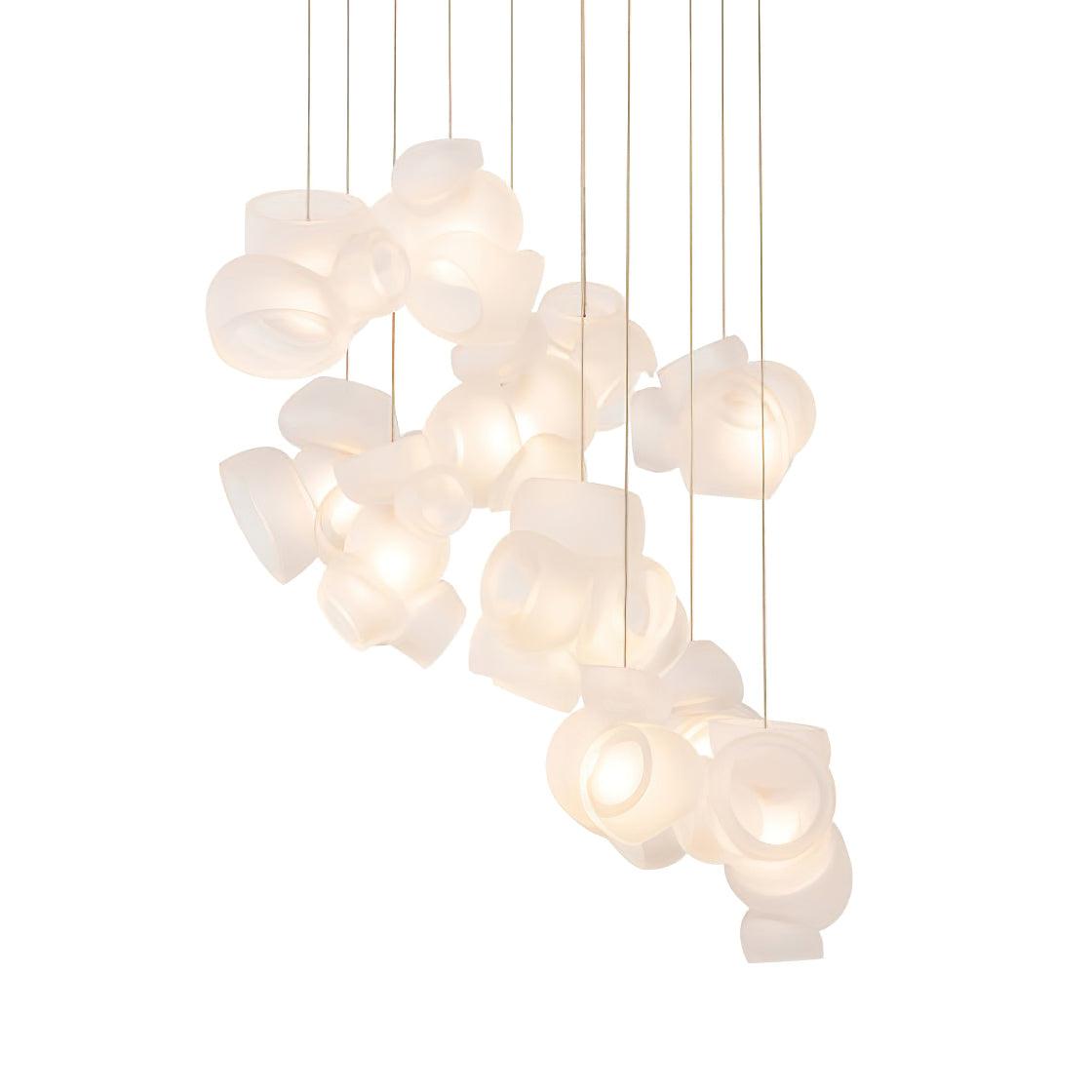 Zamarir Bubbles Cluster Metal Glass Pendant Light - Blowlighting