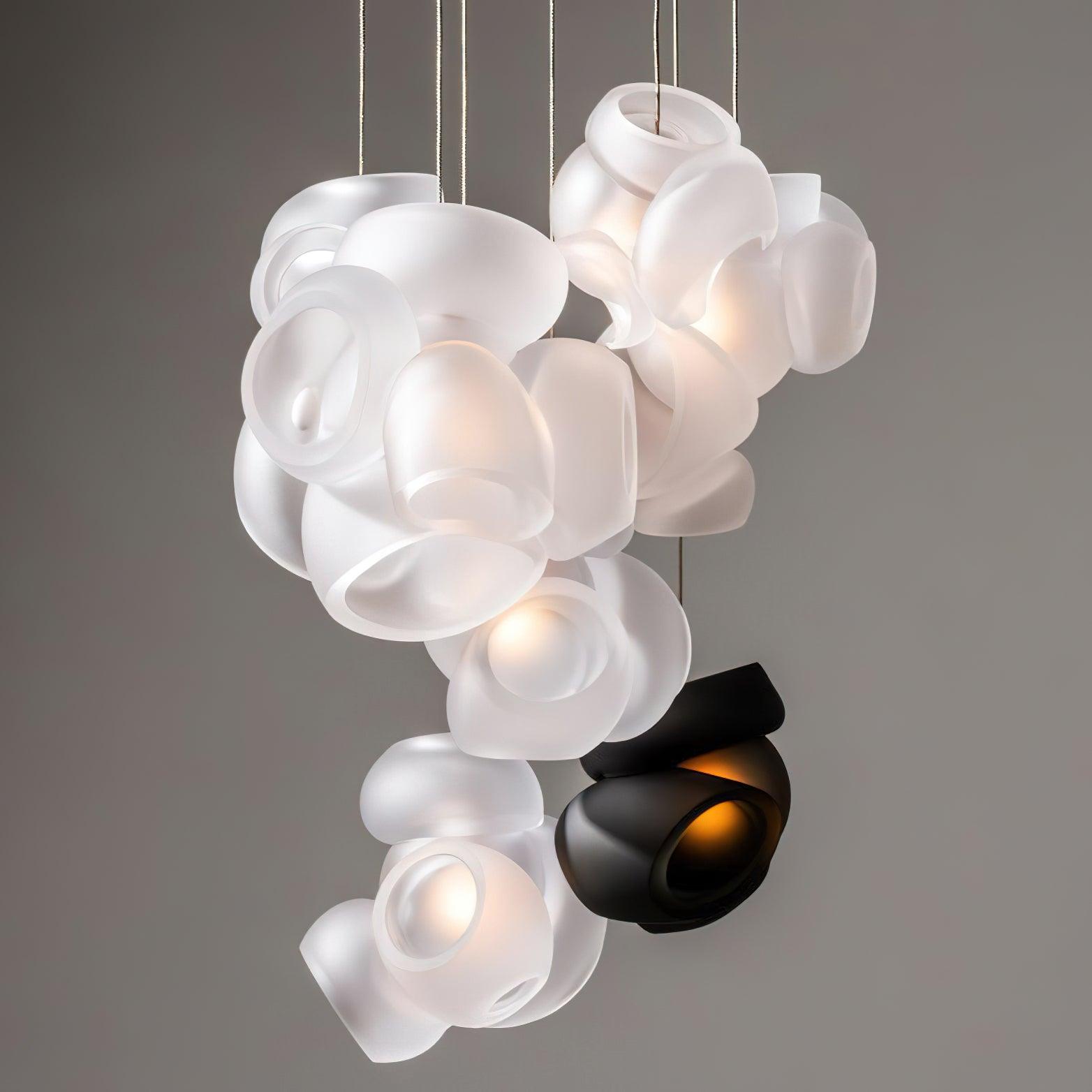 Zamarir Bubbles Cluster Metal Glass Pendant Light - Blowlighting