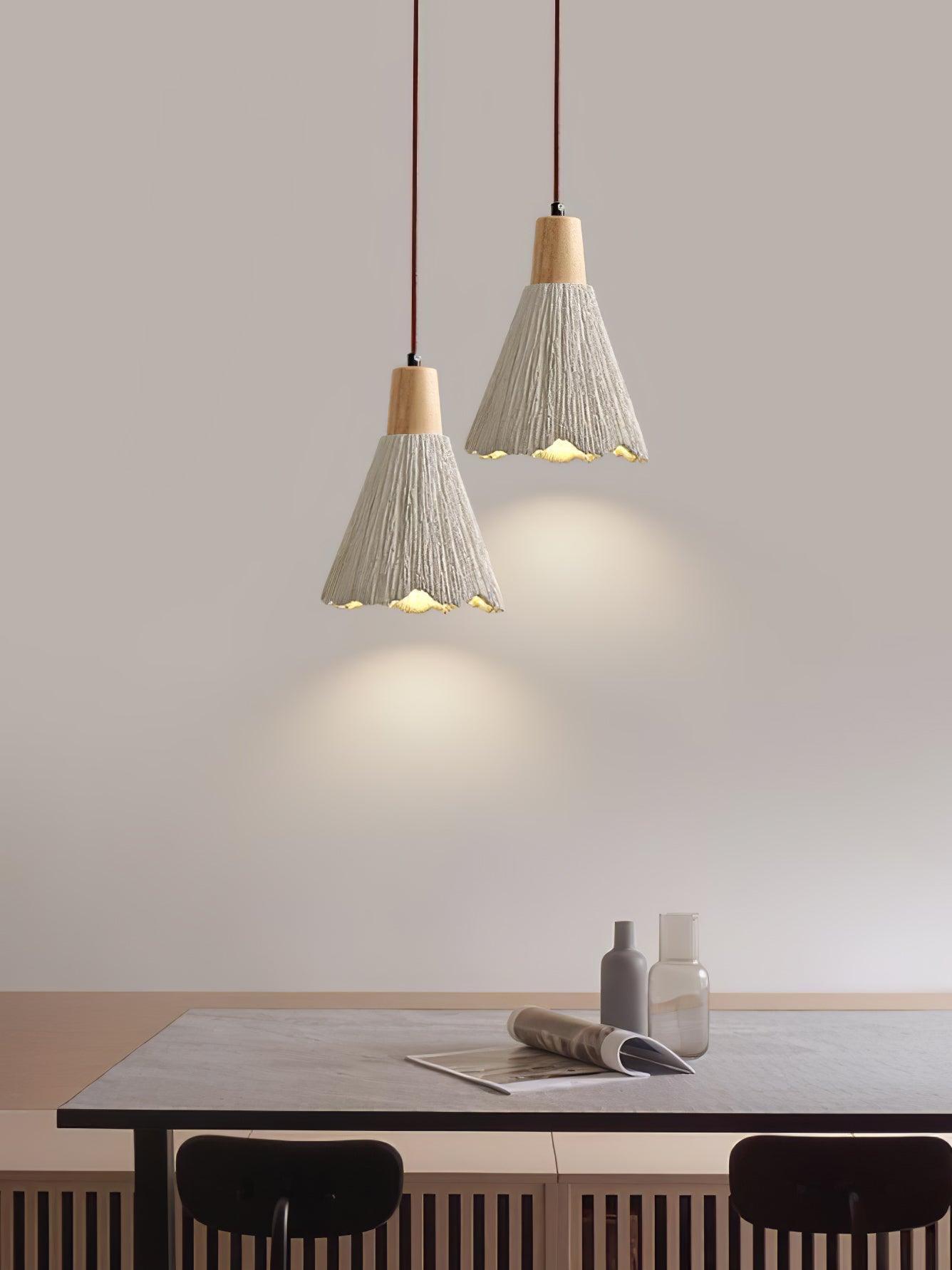 Solara Beton Falten Pendelleuchte-Letslighting