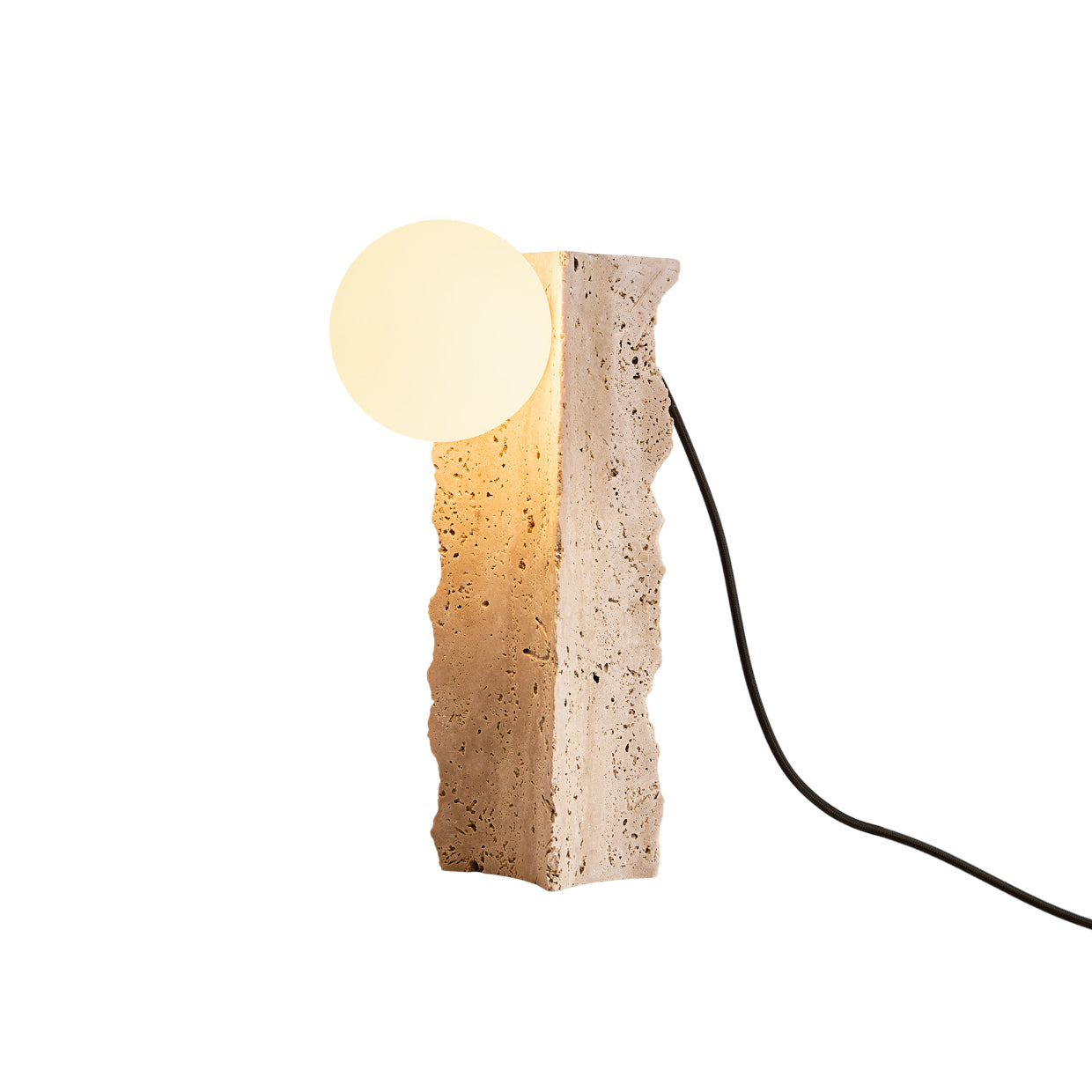 Conduit Travertine Table Lamp - Letslighting
