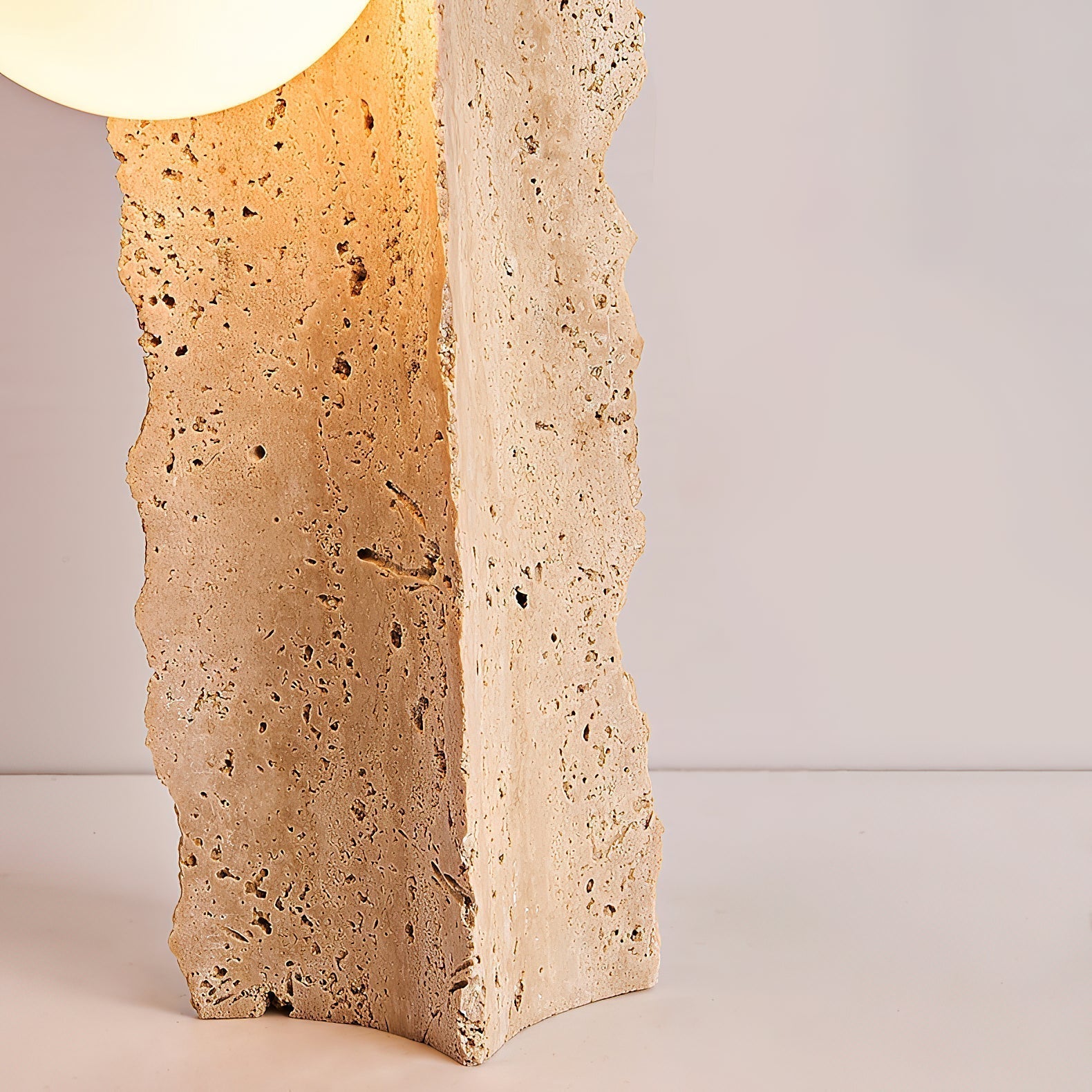 Conduit Travertine Table Lamp - Letslighting