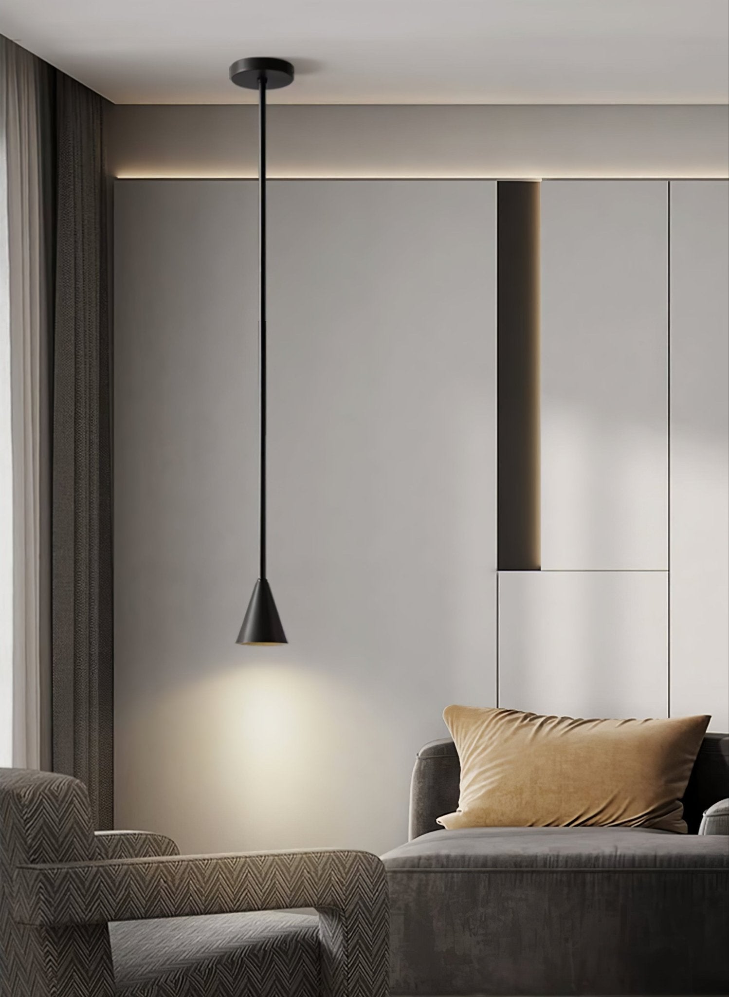 Cutheion Moderne minimalistische Pendelleuchte aus Messing-Letslighting