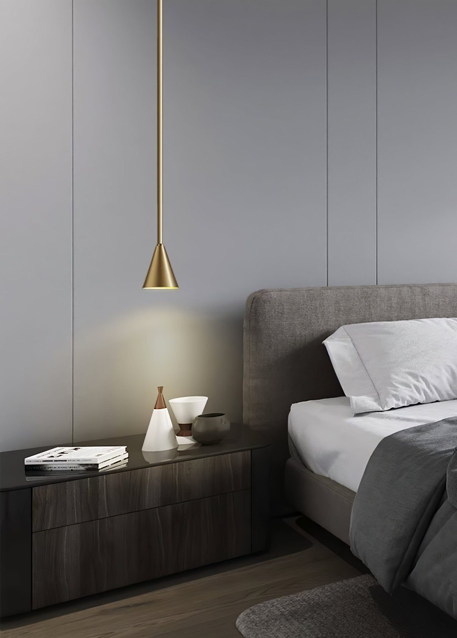 Cutheion Moderne minimalistische Pendelleuchte aus Messing-Letslighting