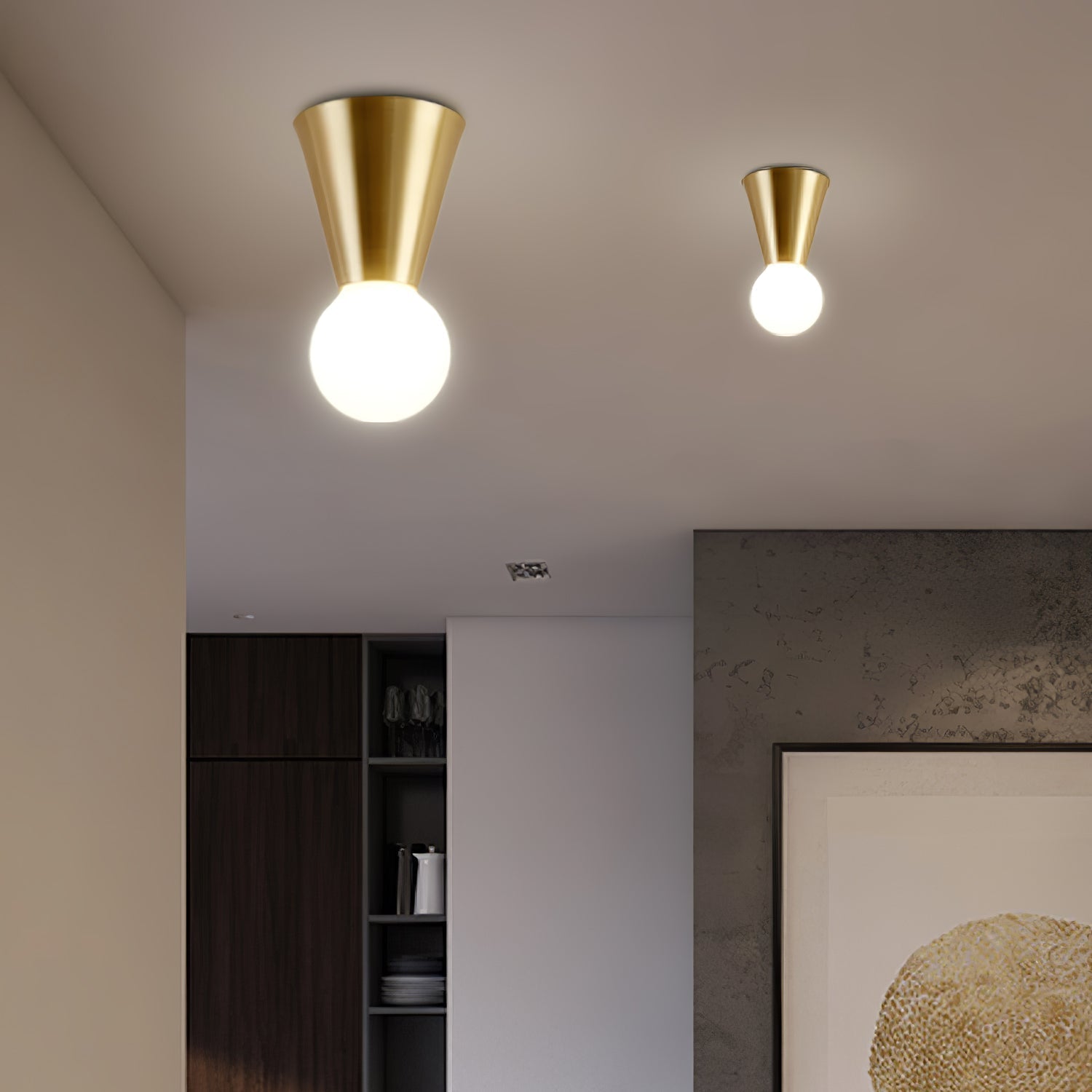 Nycareth Moderne Minimalistische Deckenleuchte aus Glas-Letslighting