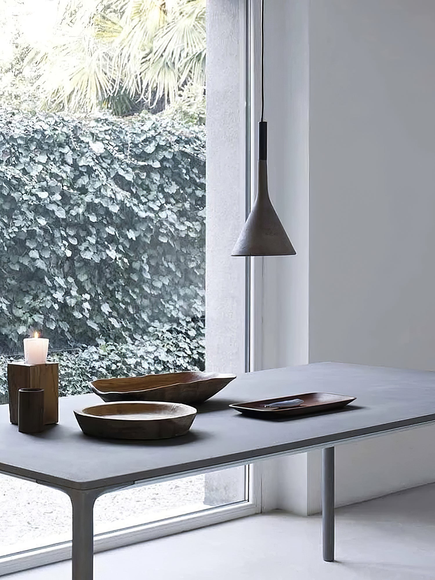 Conical Concrete Pendant Light - Blowlighting