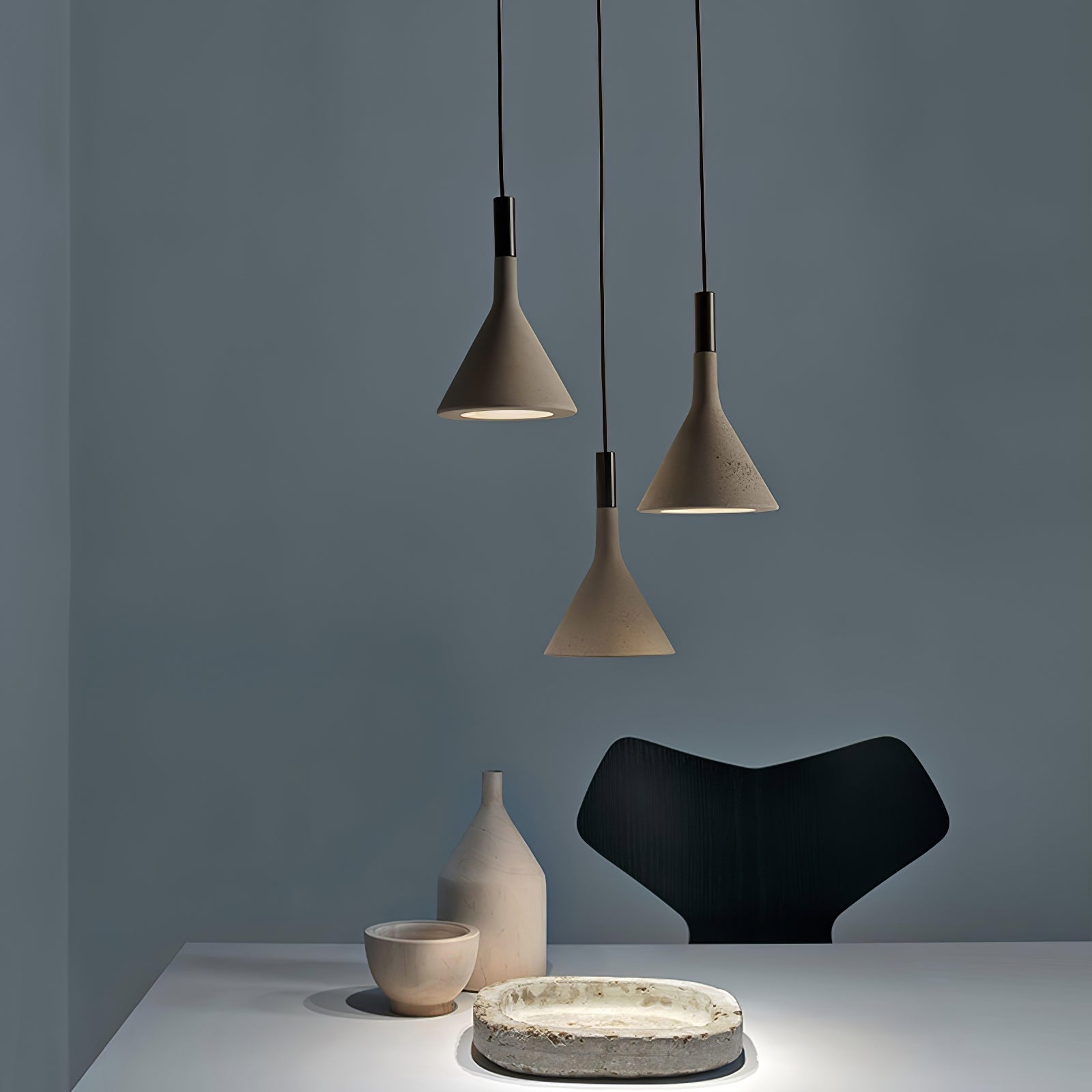 Conical Concrete Pendant Light - Blowlighting
