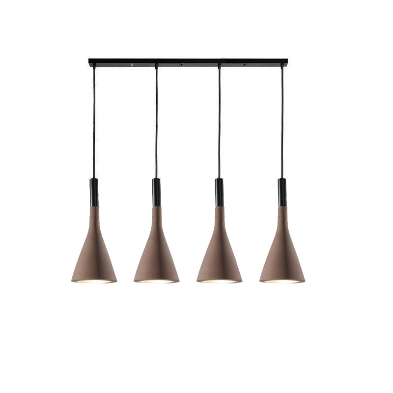 Conical Concrete Pendant Light - Blowlighting