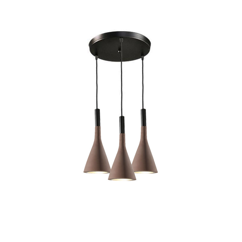 Conical Concrete Pendant Light - Blowlighting