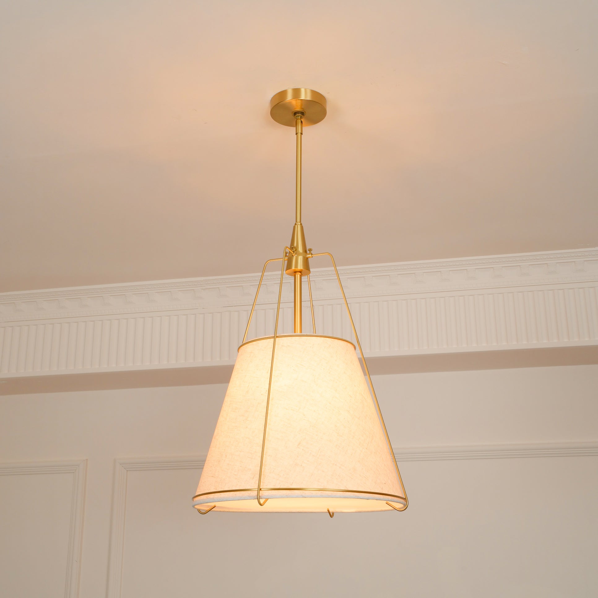 Veshaa Vintage Industrial Trommel Stoff Pendelleuchte-Letslighting