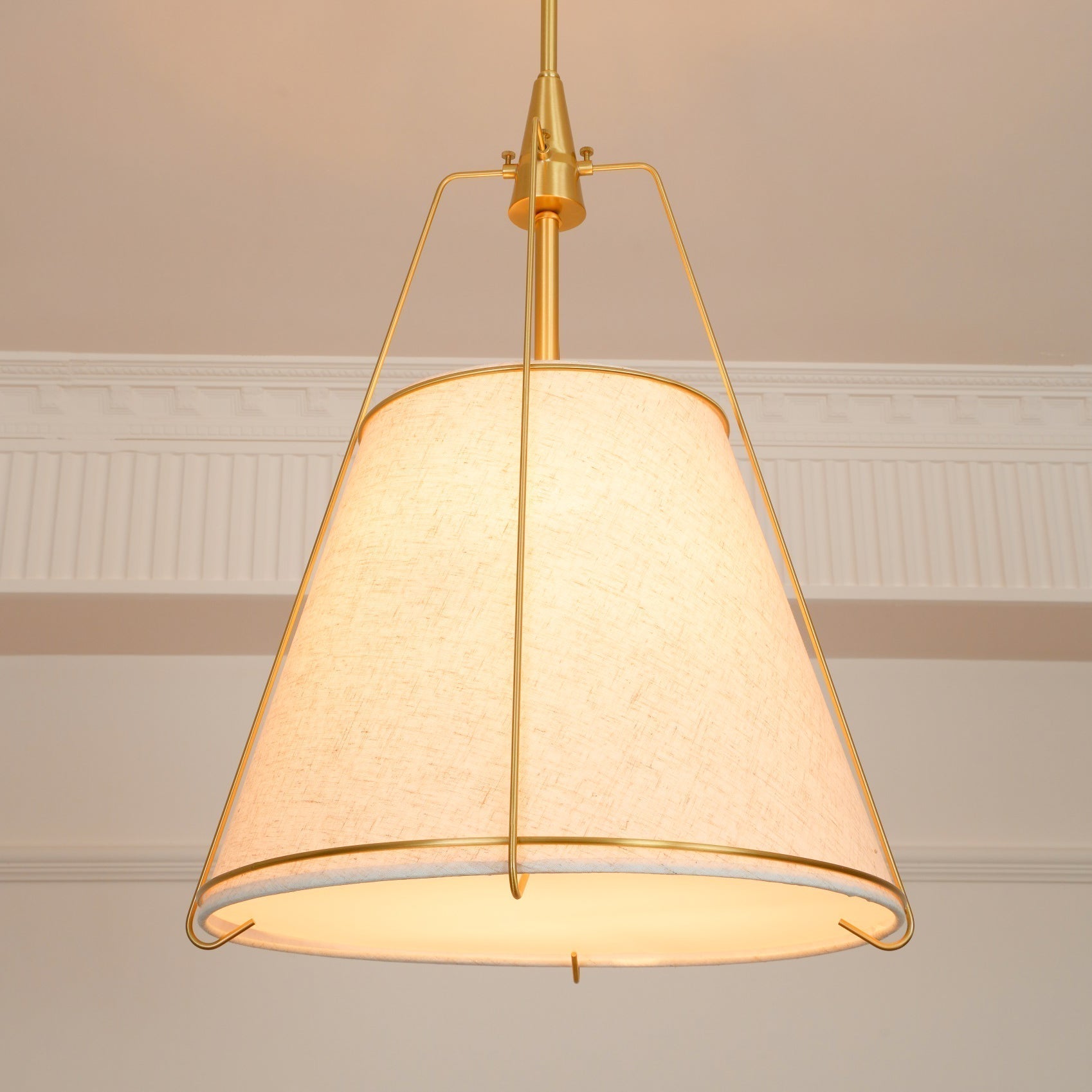 Veshaa Vintage Industrial Trommel Stoff Pendelleuchte-Letslighting