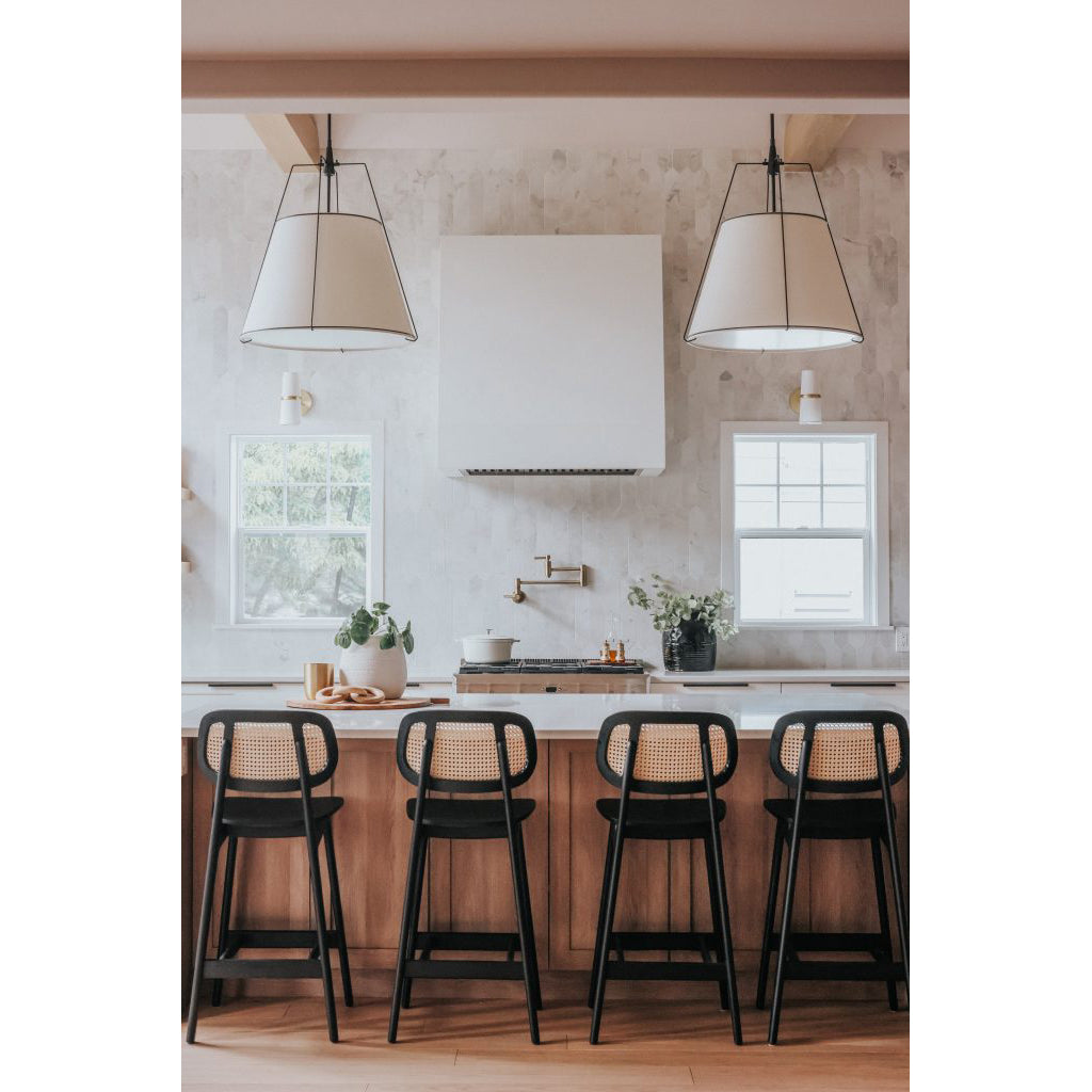 Veshaa Vintage Industrial Trommel Stoff Pendelleuchte-Letslighting