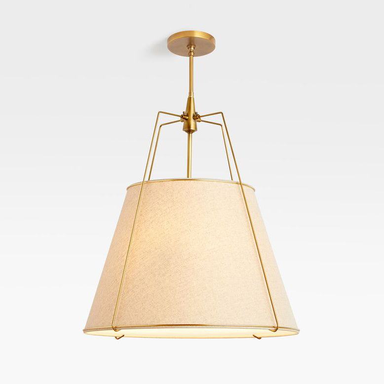 Veshaa Vintage Industrial Trommel Stoff Pendelleuchte-Letslighting