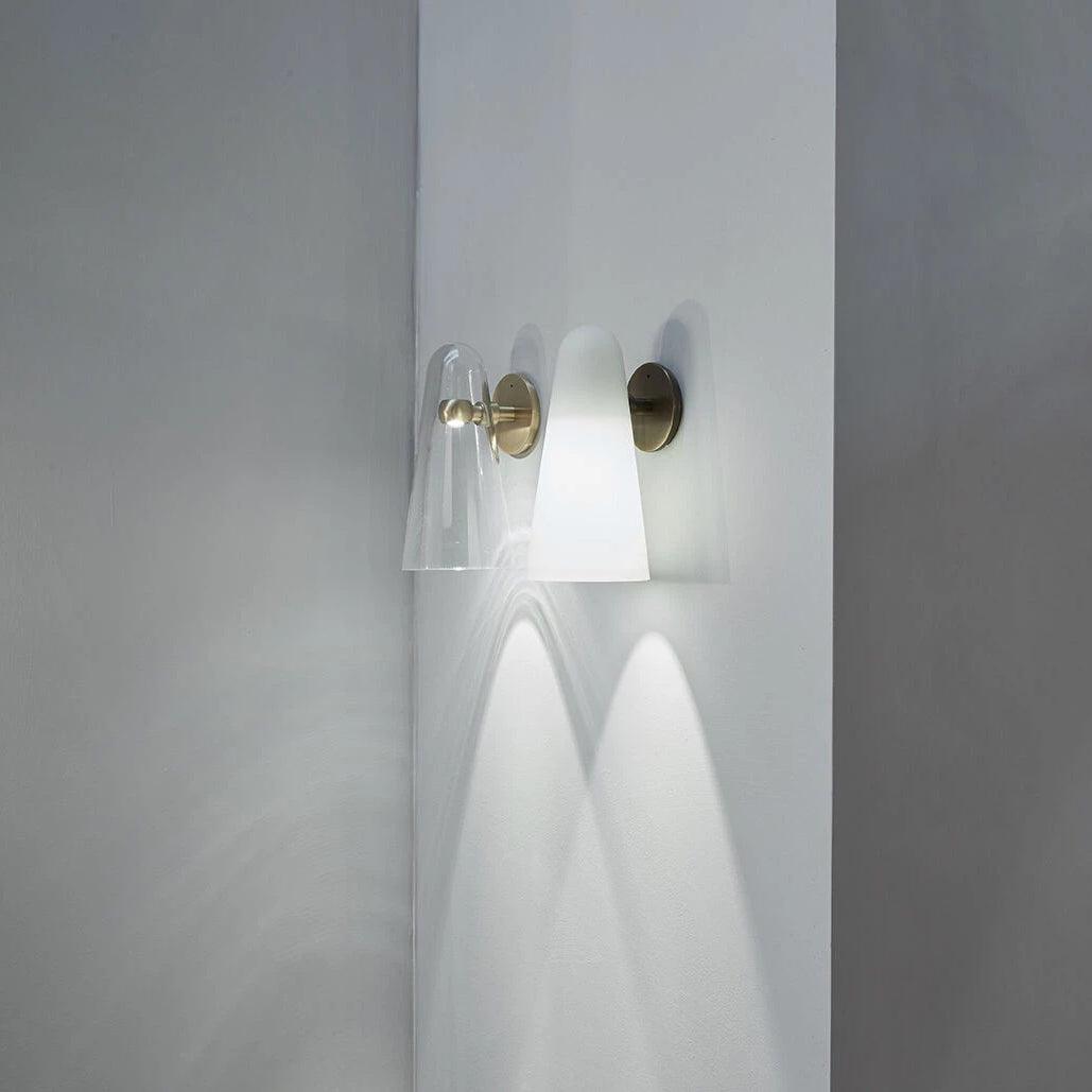 Yoke Minimalistische Glas-Wandleuchte-Letslighting