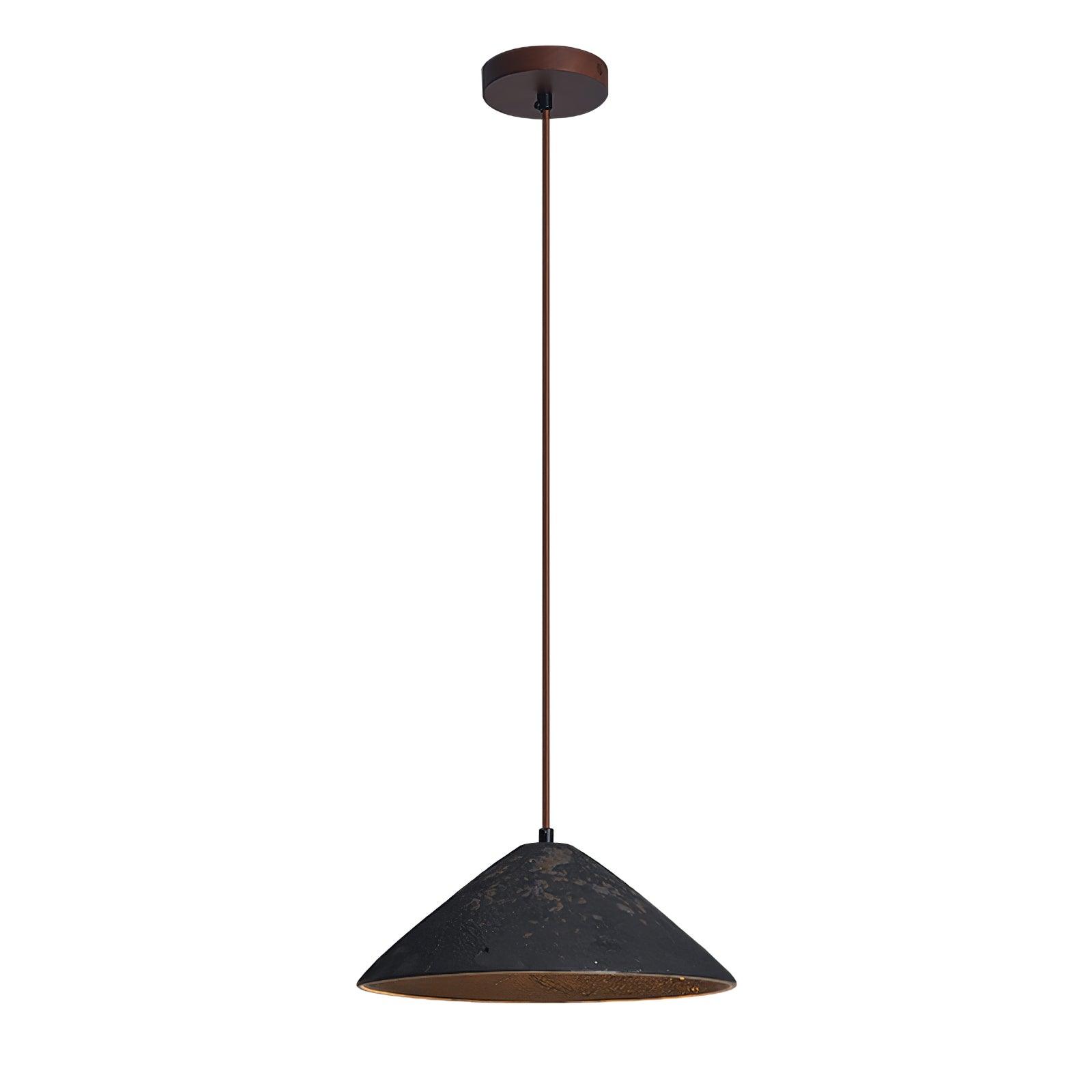 Solara Pendelleuchte Keramik Kegel Rustikal Vintage-Letslighting