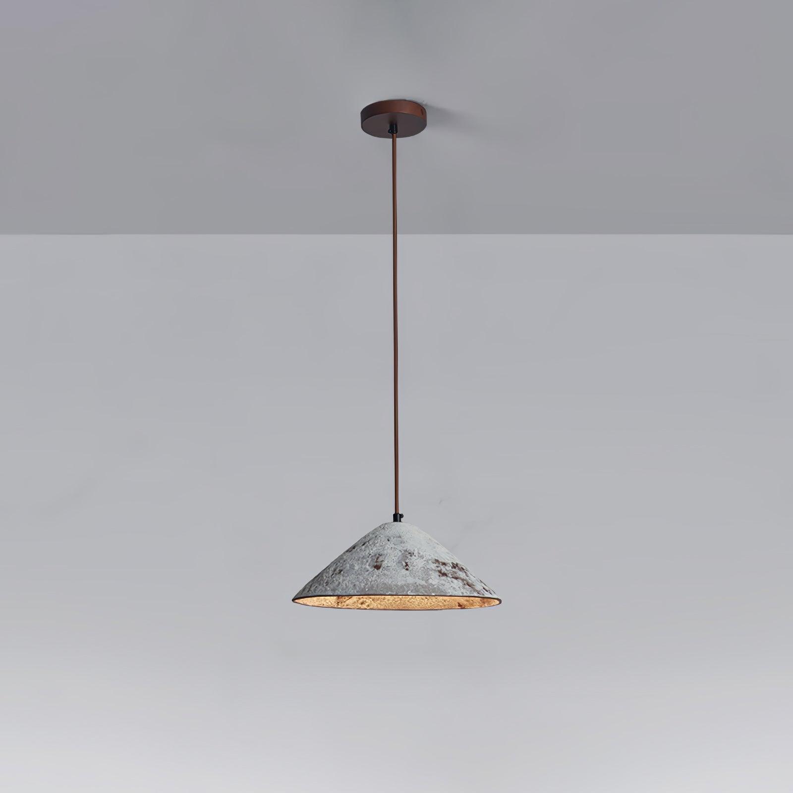 Solara Pendelleuchte Keramik Kegel Rustikal Vintage-Letslighting