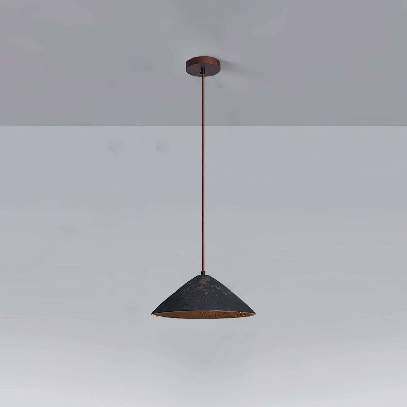 Solara Pendelleuchte Keramik Kegel Rustikal Vintage-Letslighting