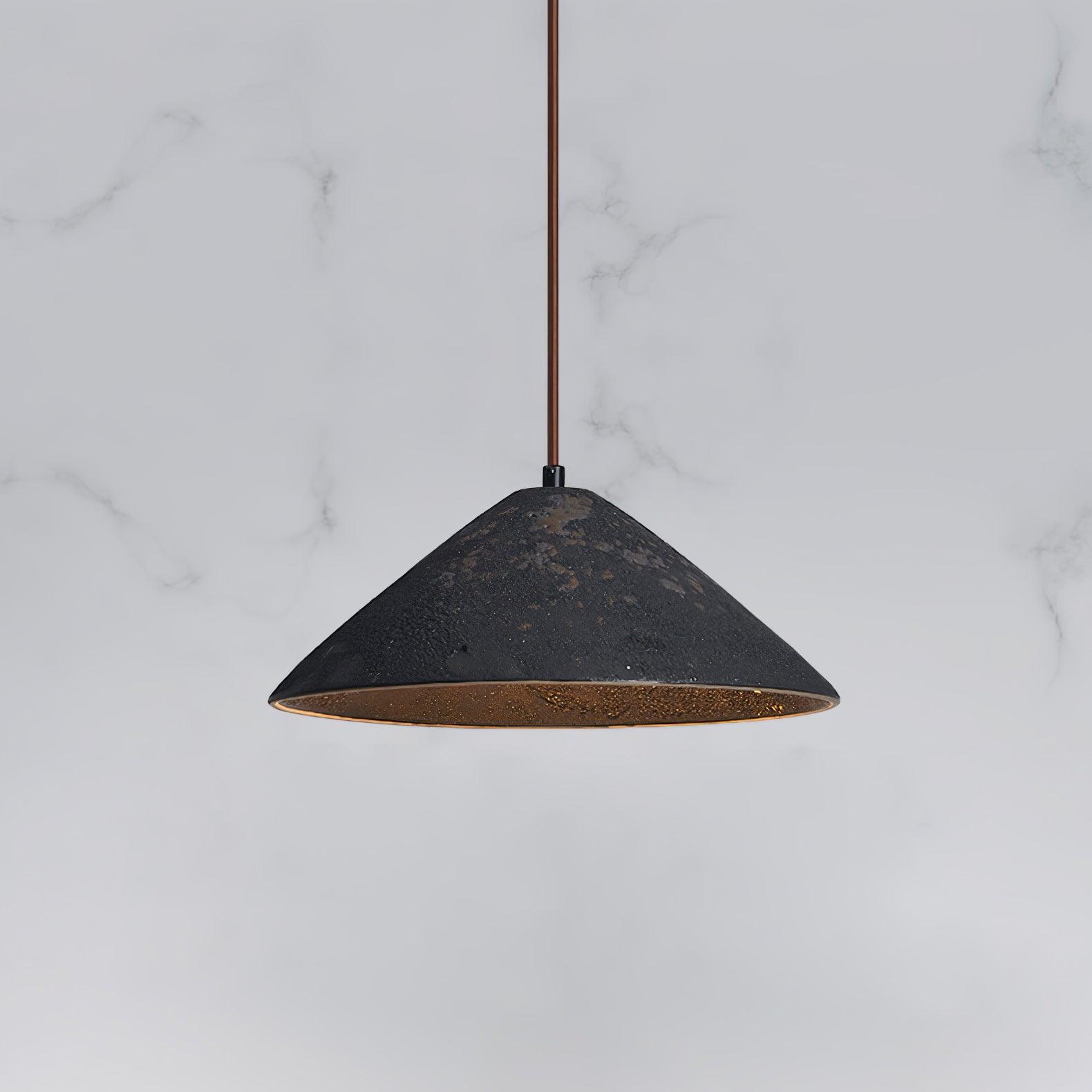 Solara Pendelleuchte Keramik Kegel Rustikal Vintage-Letslighting