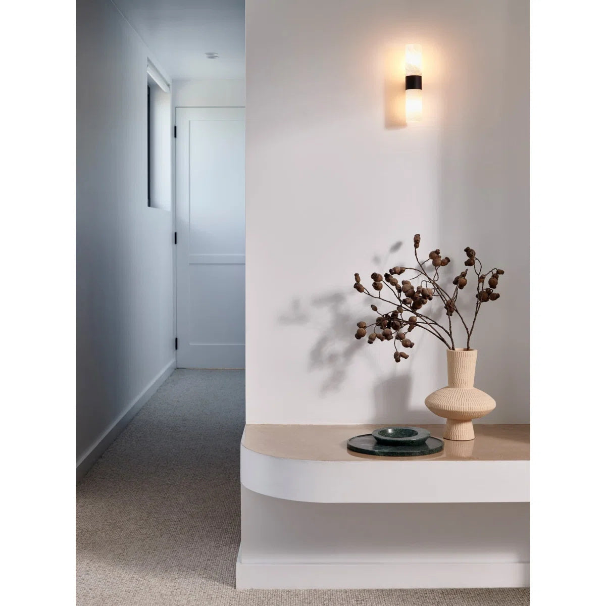 Alight Modern Minimalist Metal Alabaster Wall Lamp - Letslighting