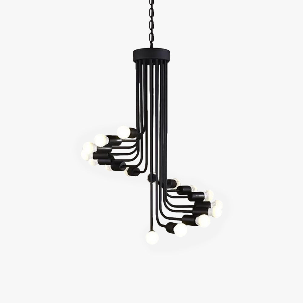 Kristy Moderne Multi Pendelleuchte Metall, Schwarz