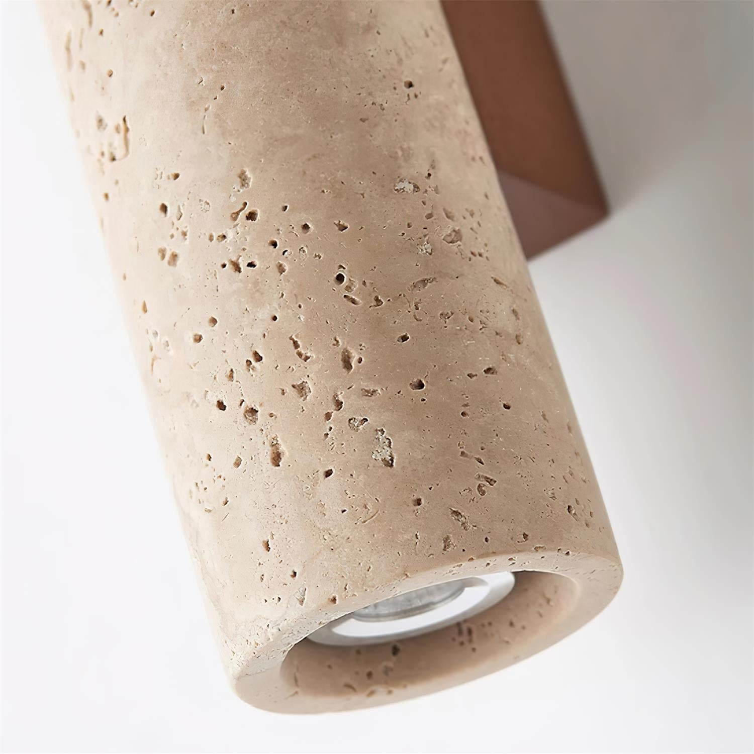 Lunaro Tall Travertine Wall Sconce - Letslighting