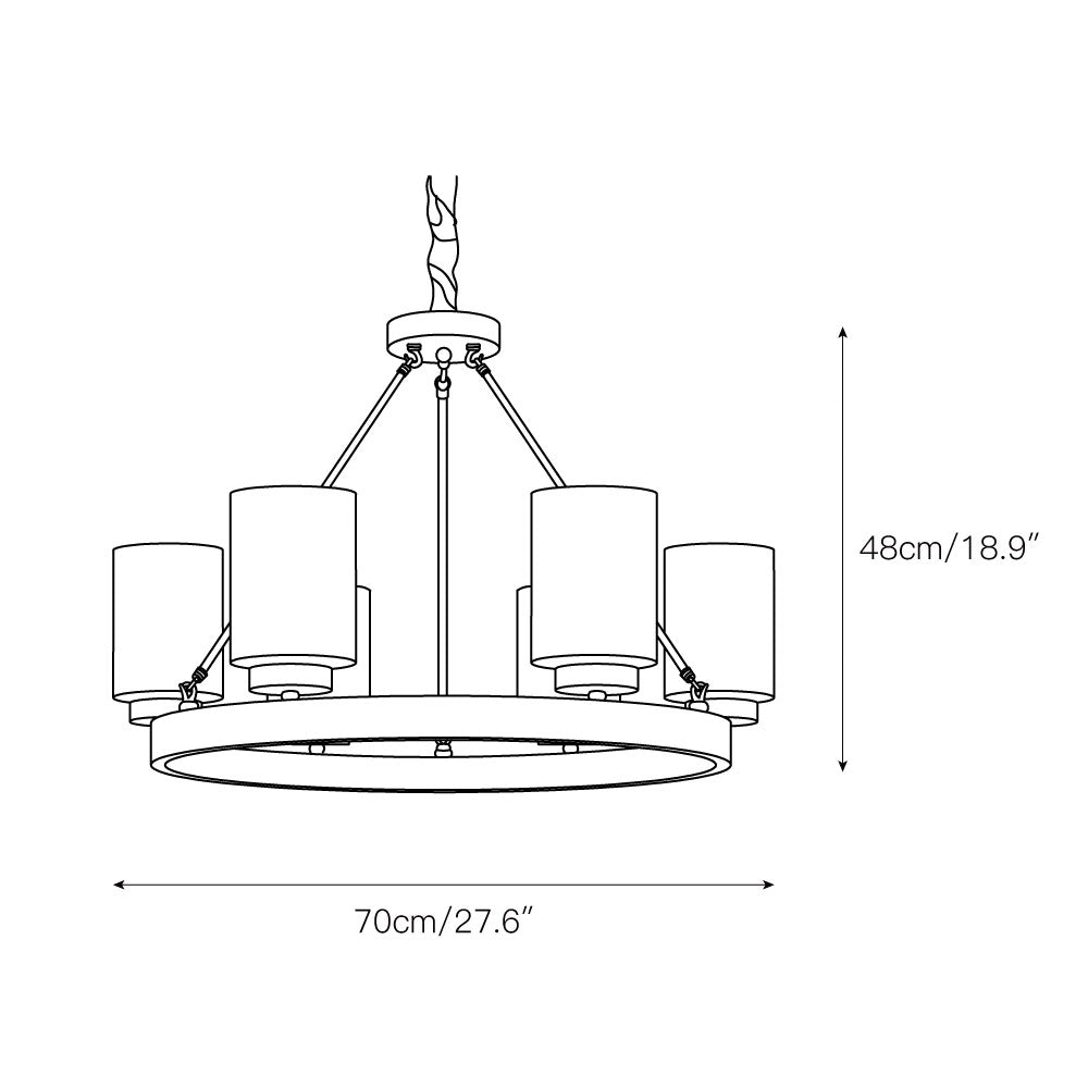 Illume Glas Postmodern Luxus Kronleuchter-Letslighting