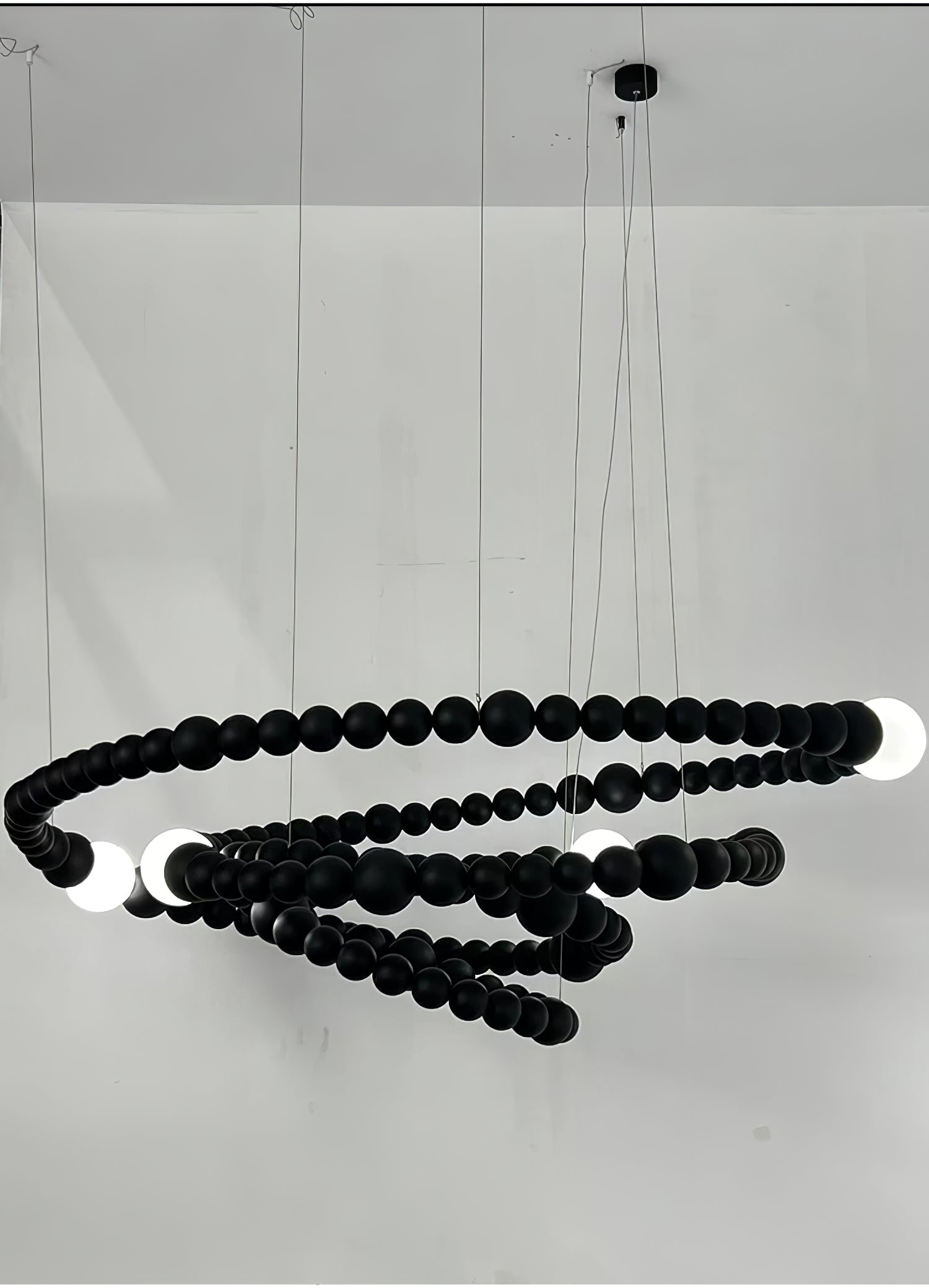 Nysolisra Moderner Glas-Kronleuchter-Letslighting