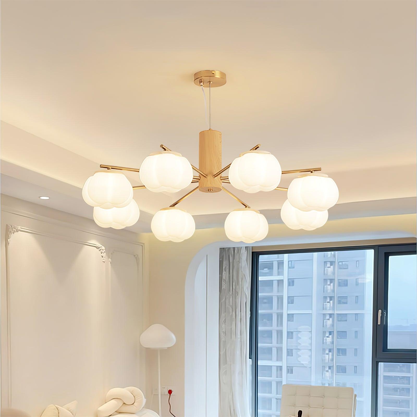 Tyler Vintage Glas-Kronleuchter-Letslighting