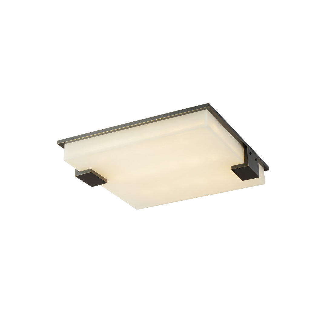 Muse Modern Minimalist Alabaster Flush Mount Ceiling Light - Letslighting