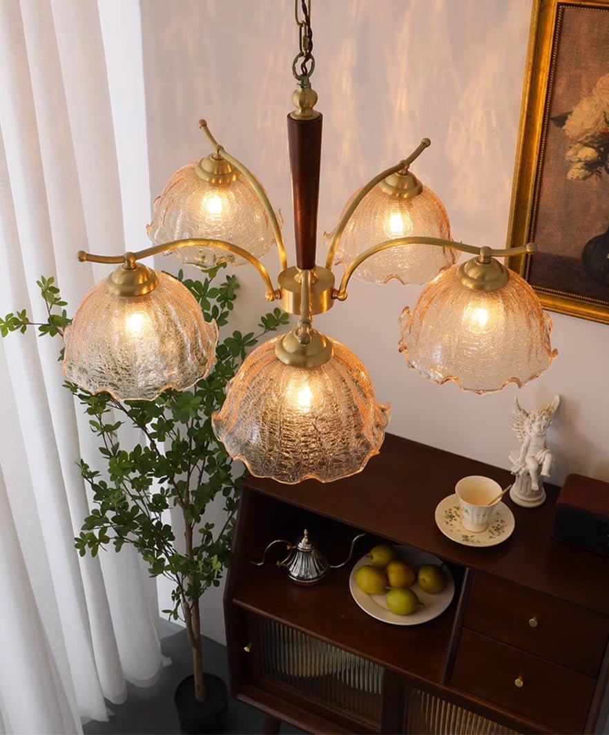 Orchid Vintage Glas-Kronleuchter-Letslighting