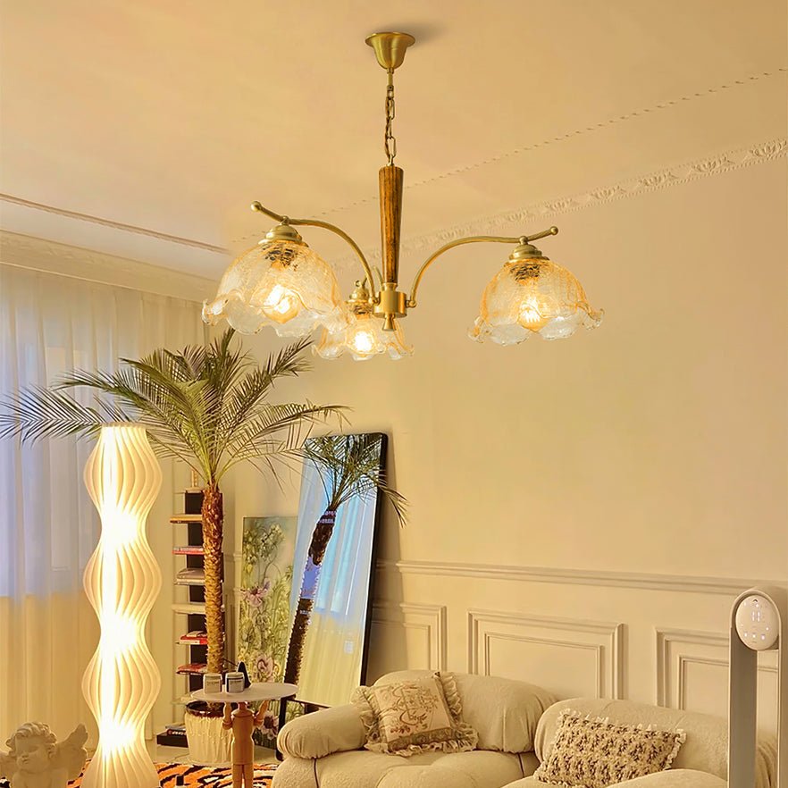 Orchid Vintage Glas-Kronleuchter-Letslighting