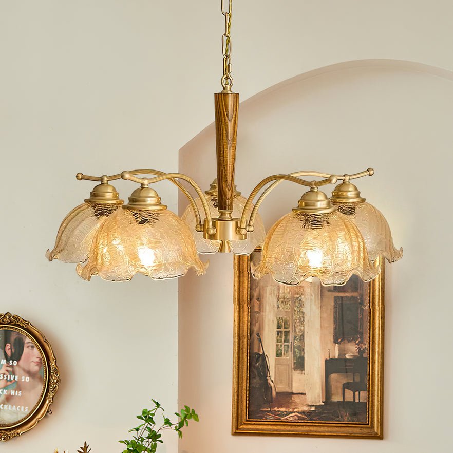 Orchid Vintage Glas-Kronleuchter-Letslighting