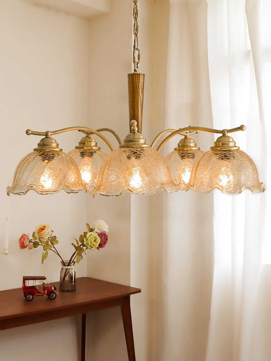 Orchid Vintage Glas-Kronleuchter-Letslighting