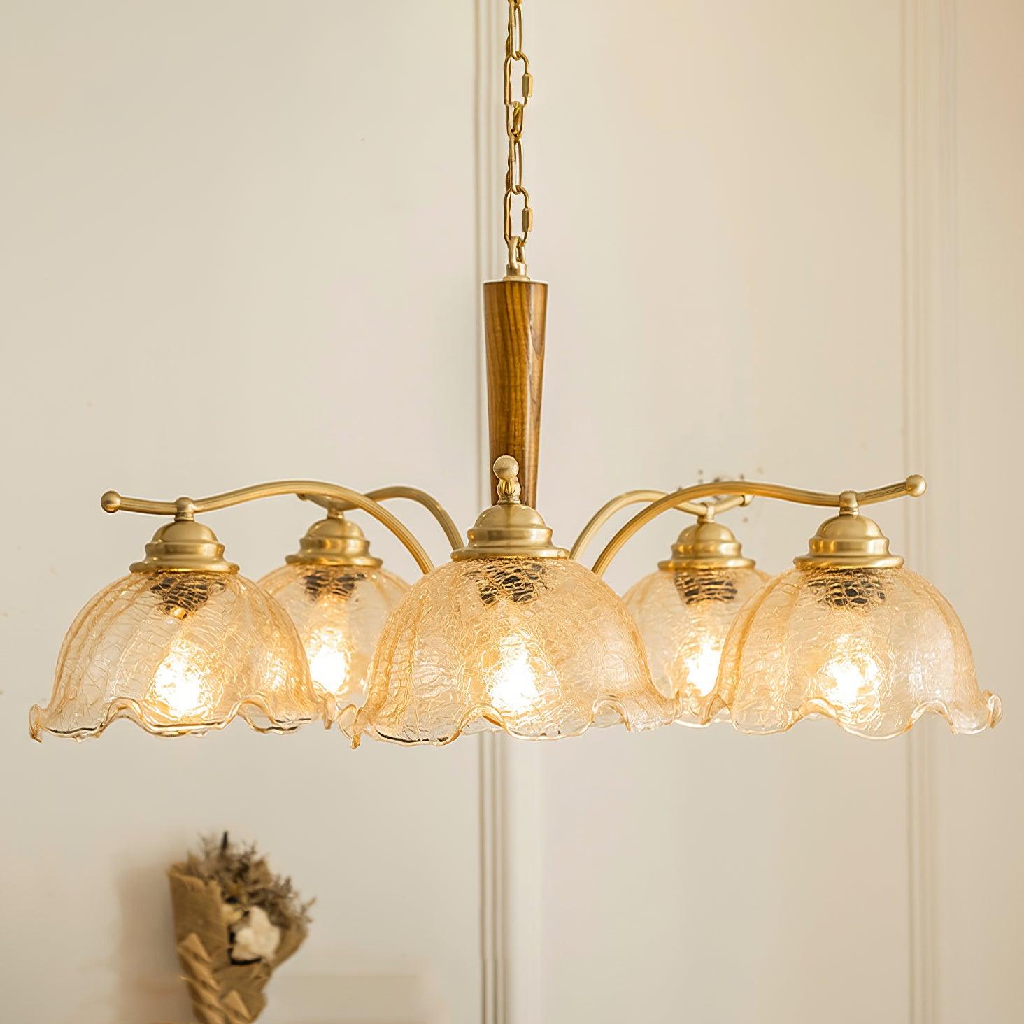 Orchid Vintage Glas-Kronleuchter-Letslighting