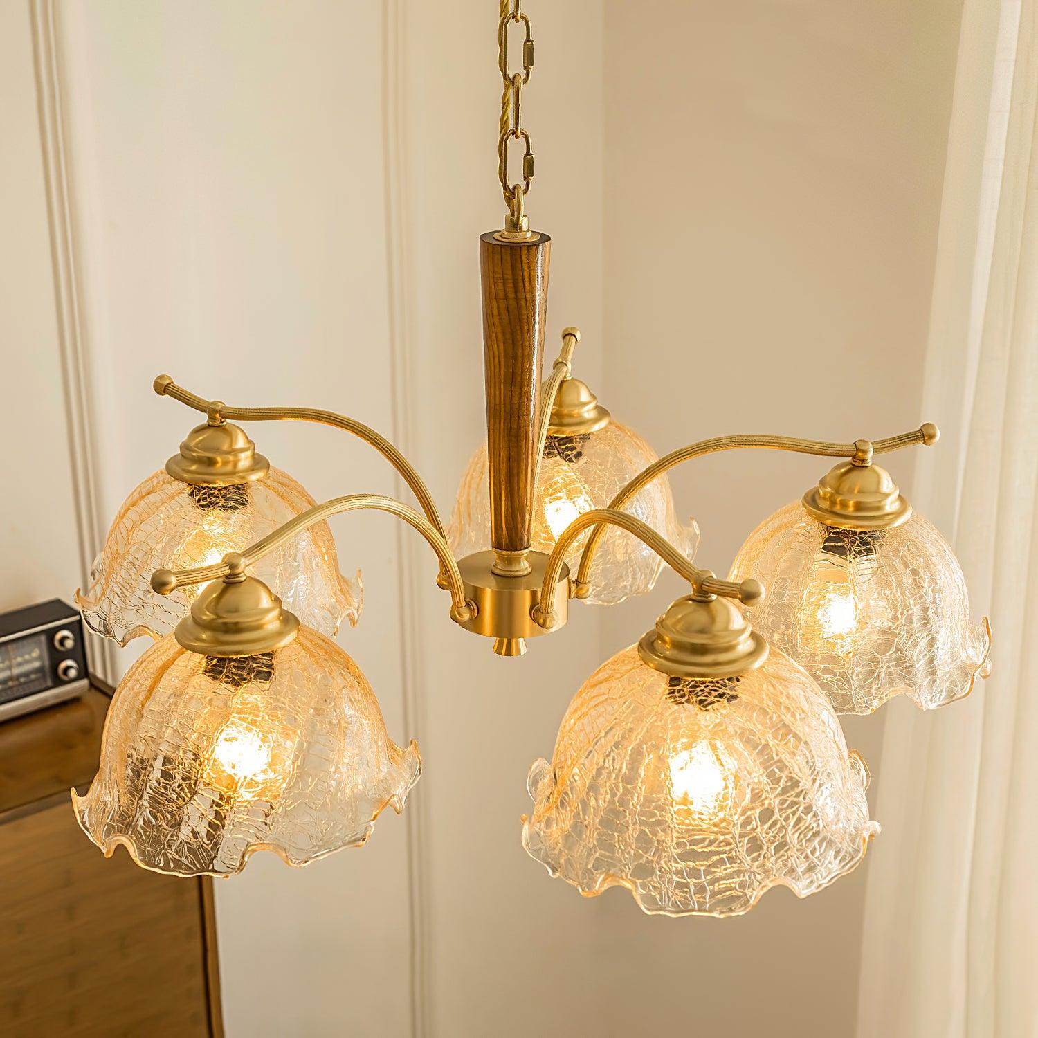 Orchid Vintage Glas-Kronleuchter-Letslighting