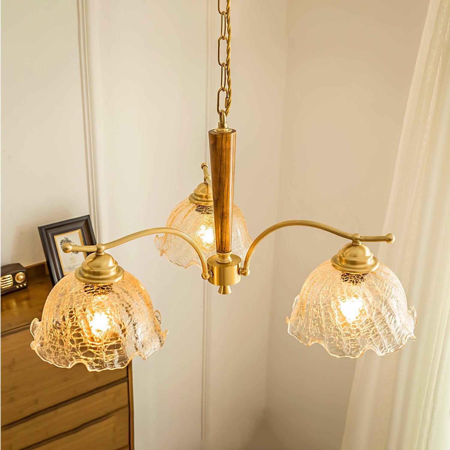Orchid Vintage Glas-Kronleuchter-Letslighting