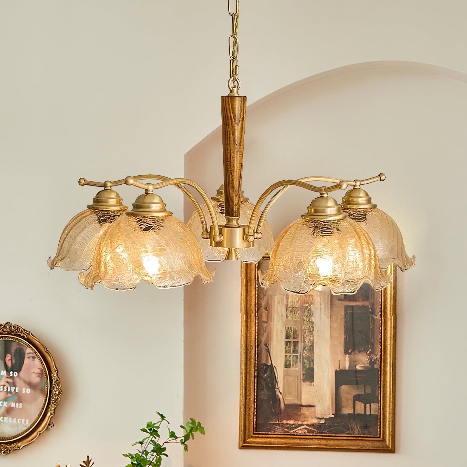 Ogle Blumen-Glas-Kronleuchter-Letslighting