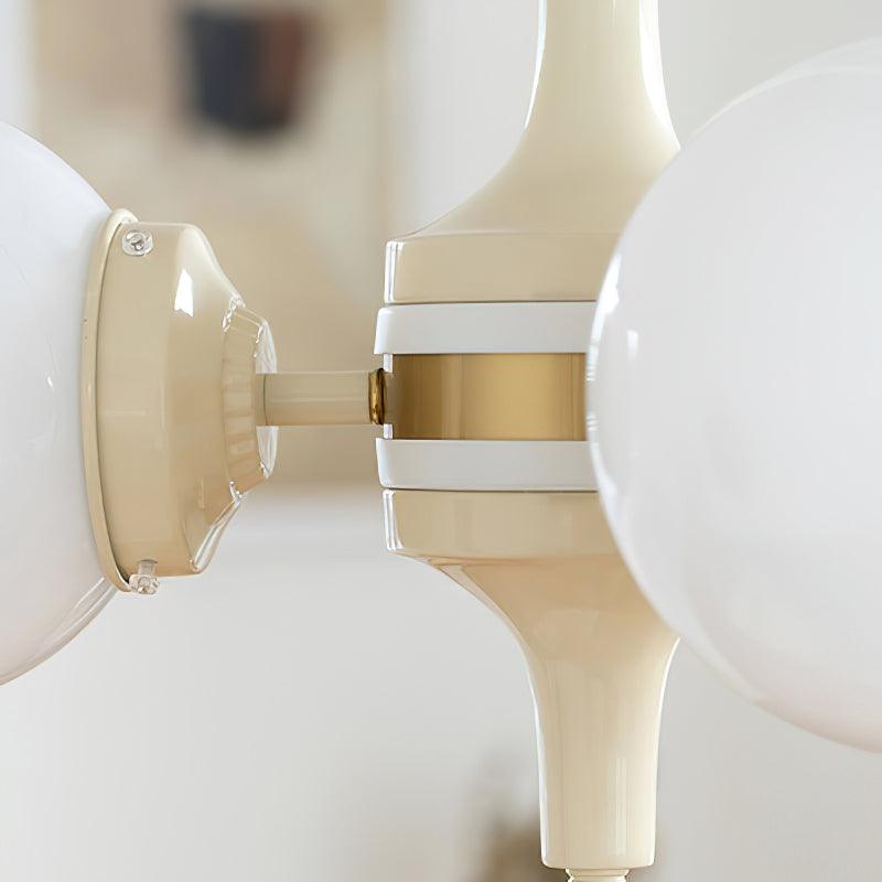 Lustra Kronleuchter Globus Creme Modern-Letslighting