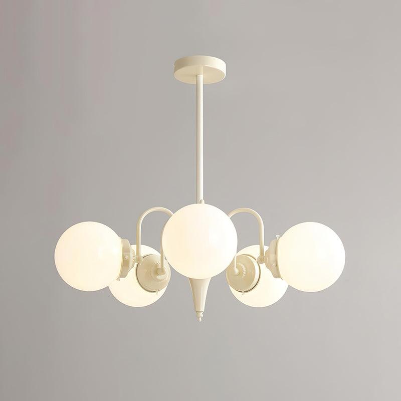 Lustra Kronleuchter Globus Creme Modern-Letslighting