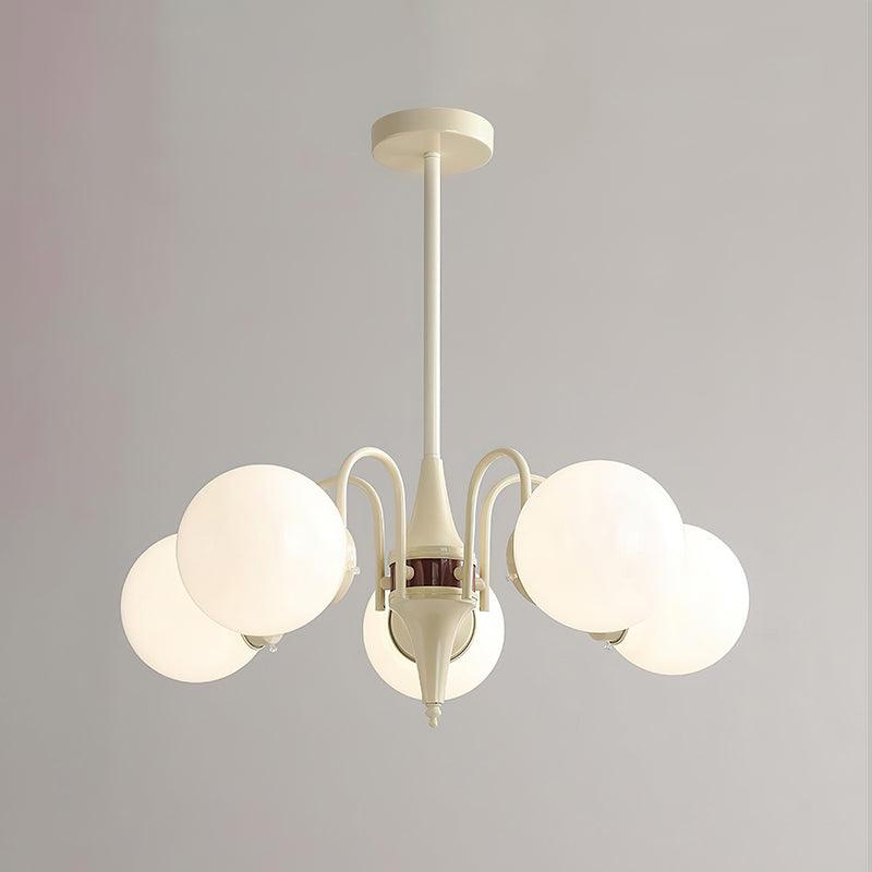 Lustra Kronleuchter Globus Creme Modern-Letslighting