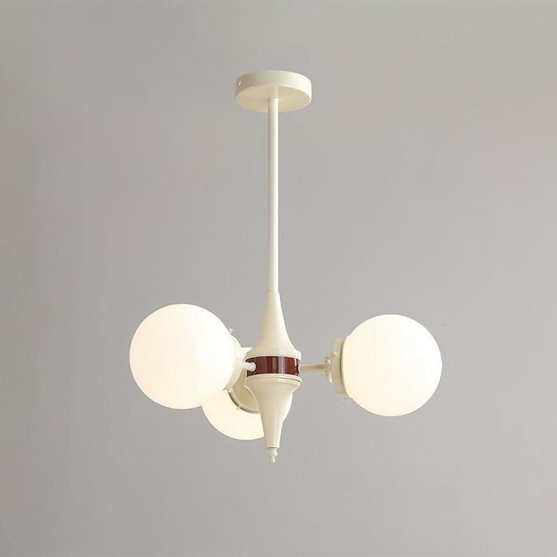Lustra Kronleuchter Globus Creme Modern-Letslighting