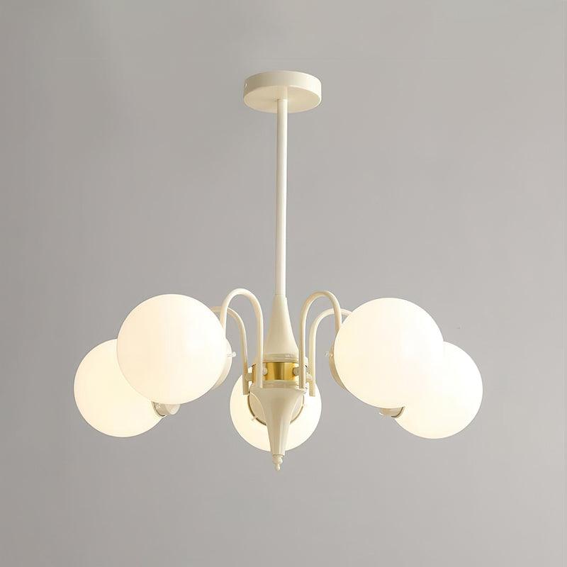 Lustra Kronleuchter Globus Creme Modern-Letslighting