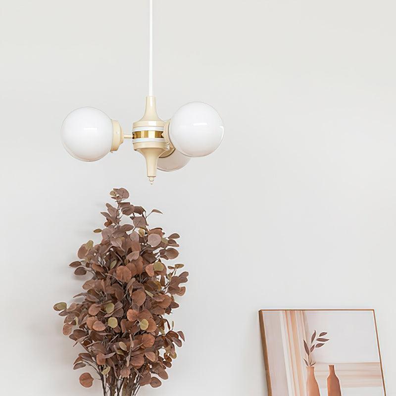 Lustra Kronleuchter Globus Creme Modern-Letslighting