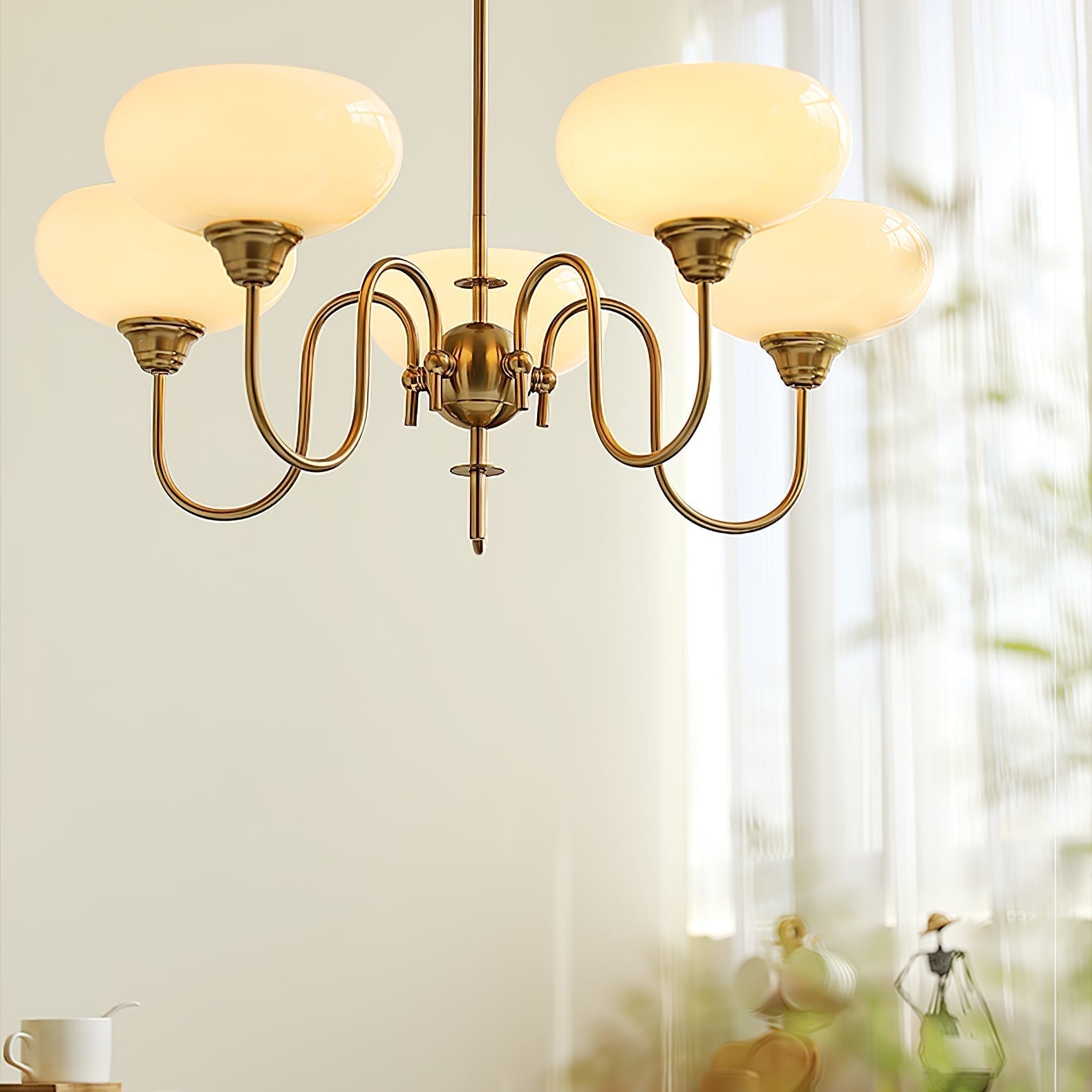 Creamy Kaki Kronleuchter-Letslighting