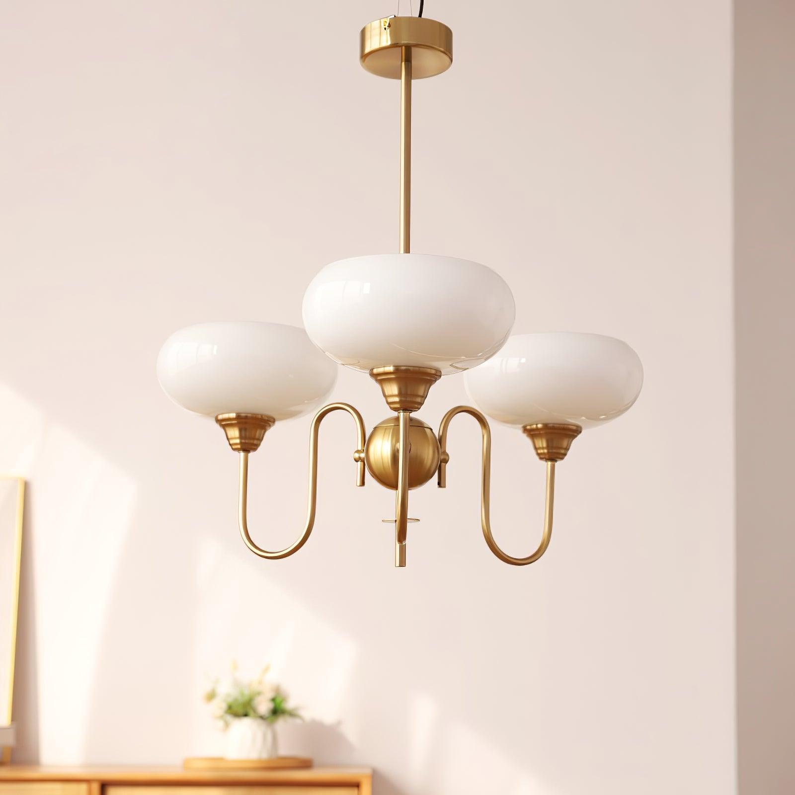 Creamy Kaki Kronleuchter-Letslighting