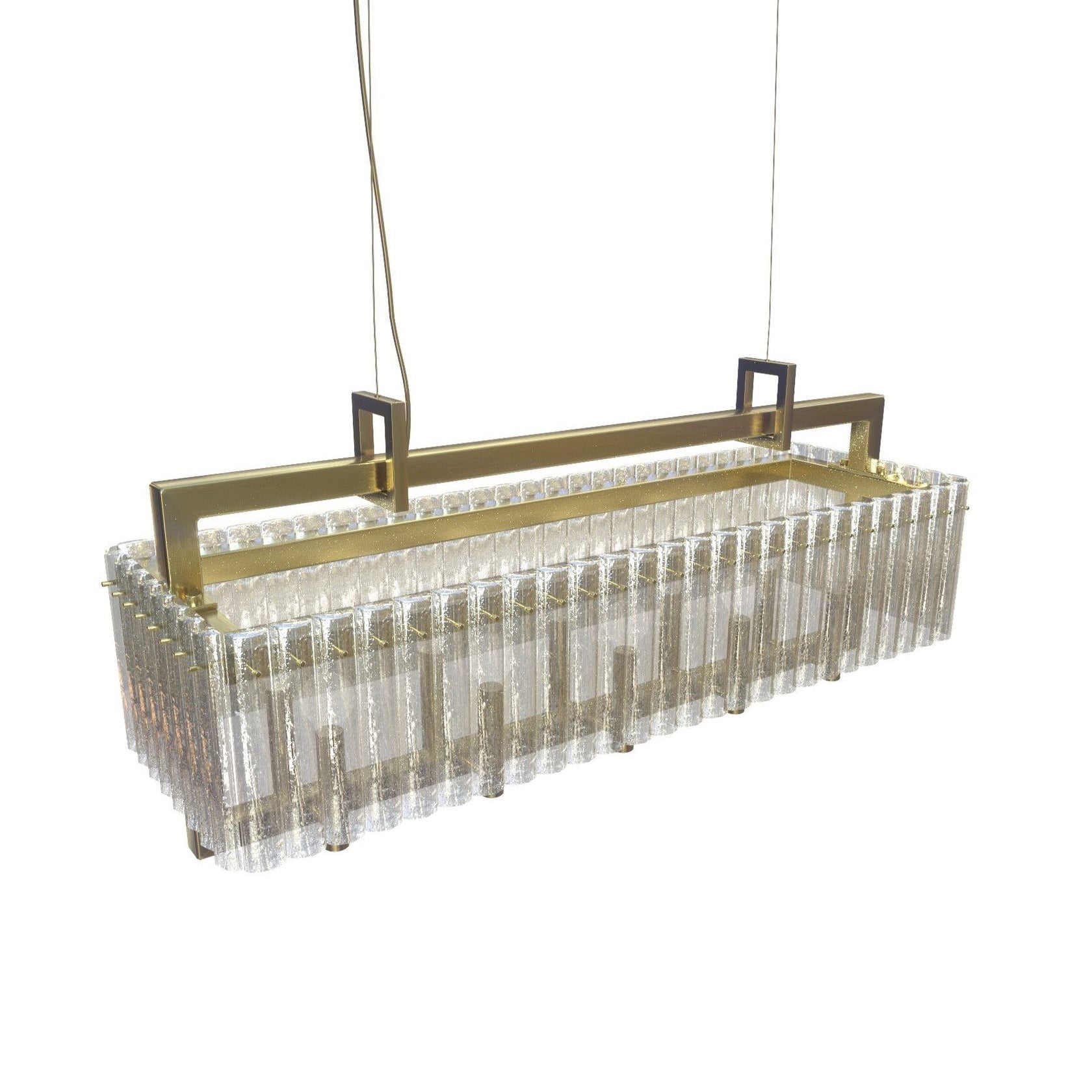 Rever Luxuriöser Kronleuchter aus Messing und Glas-Letslighting