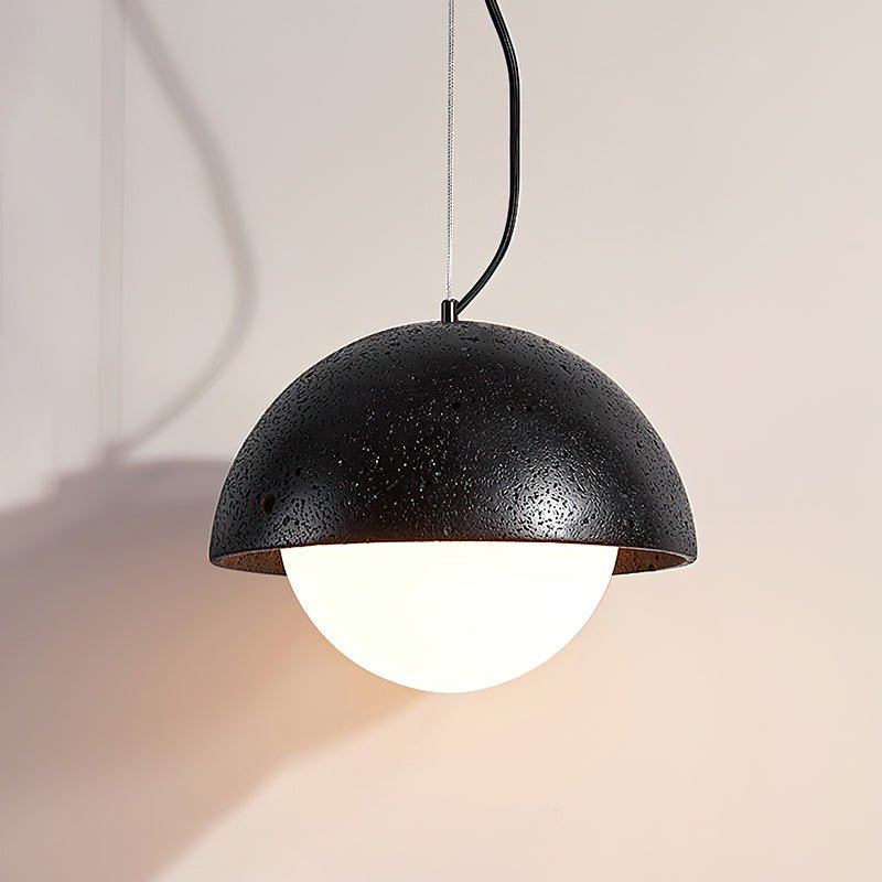 Avdoraris Dome-Shaped Travertine Pendant Light - Neutralighting