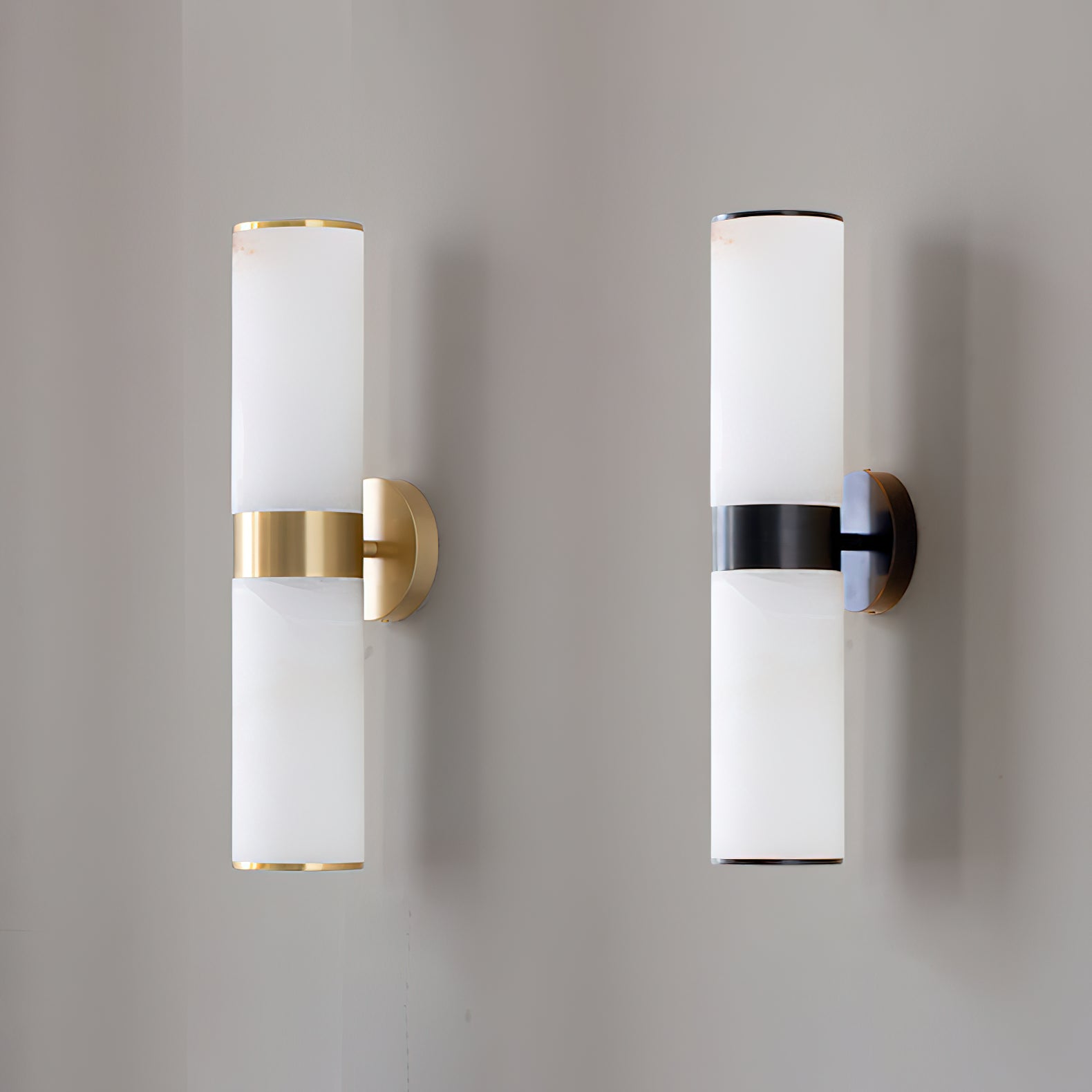 Sway Modern Minimalist Vanity Alabaster Sconce Wall Lamp - Letslighting