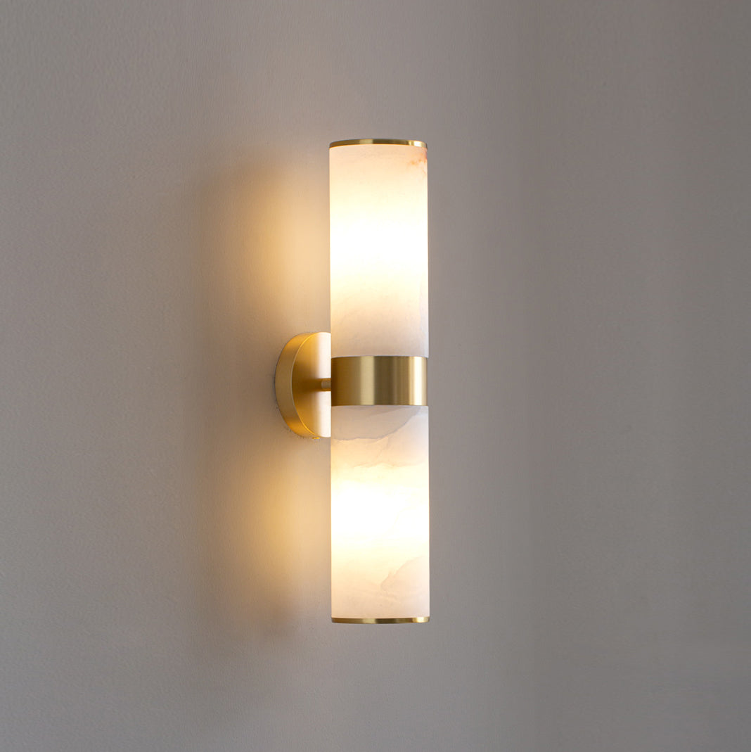 Sway Modern Minimalist Vanity Alabaster Sconce Wall Lamp - Letslighting